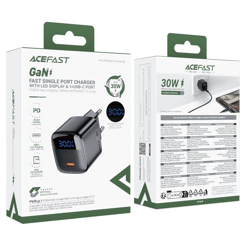 AceFast Fast Wall Charge A115 PD30W GaN Type-C Cable